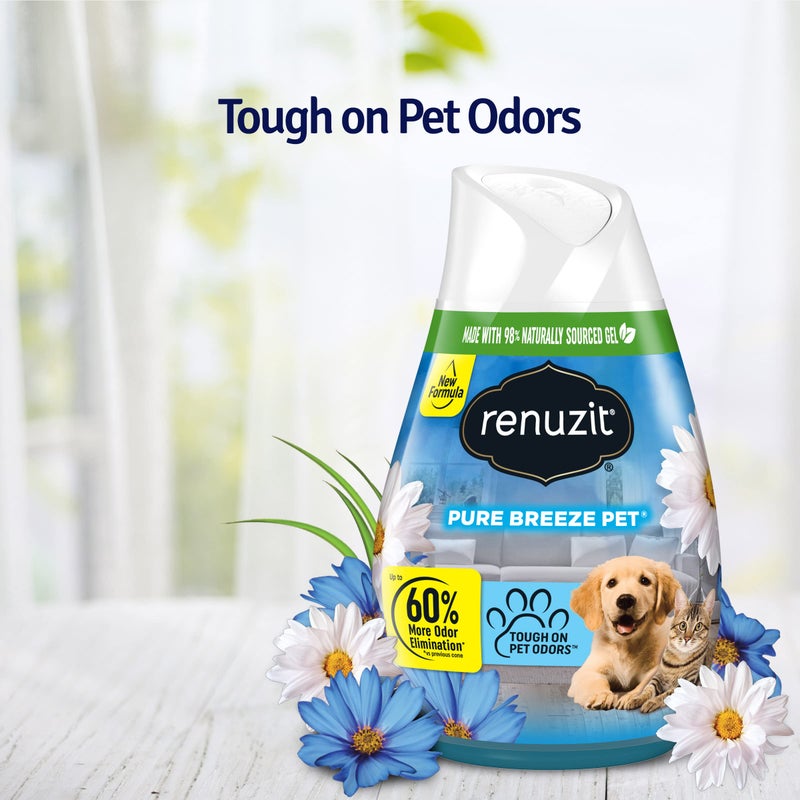 Renuzit Gel Air Freshener, Pure Breeze, 7 Ounce (3 Count) - Image 2